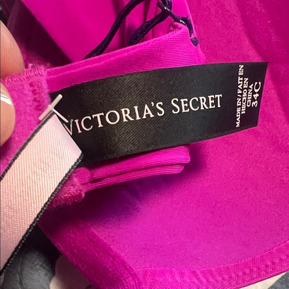 Victoria's Secret Black and Vibrant Pink Bras - Picture 2 of 3